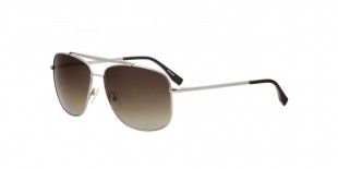Lacoste L188S 035 59عینک آفتابی لاکست 188 خلبانی 59 میلی متری عدسی قهوه ای و فریم فلزی نوک مدادی| عینک نور