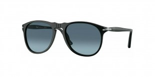 Persol Sunglass PO9649S 95/Q8 55 عینک آفتابی پرسول 9649 خلبانی 55 میلی متری عدسی آبی و فریم نایلونی مشکی| عینک نور