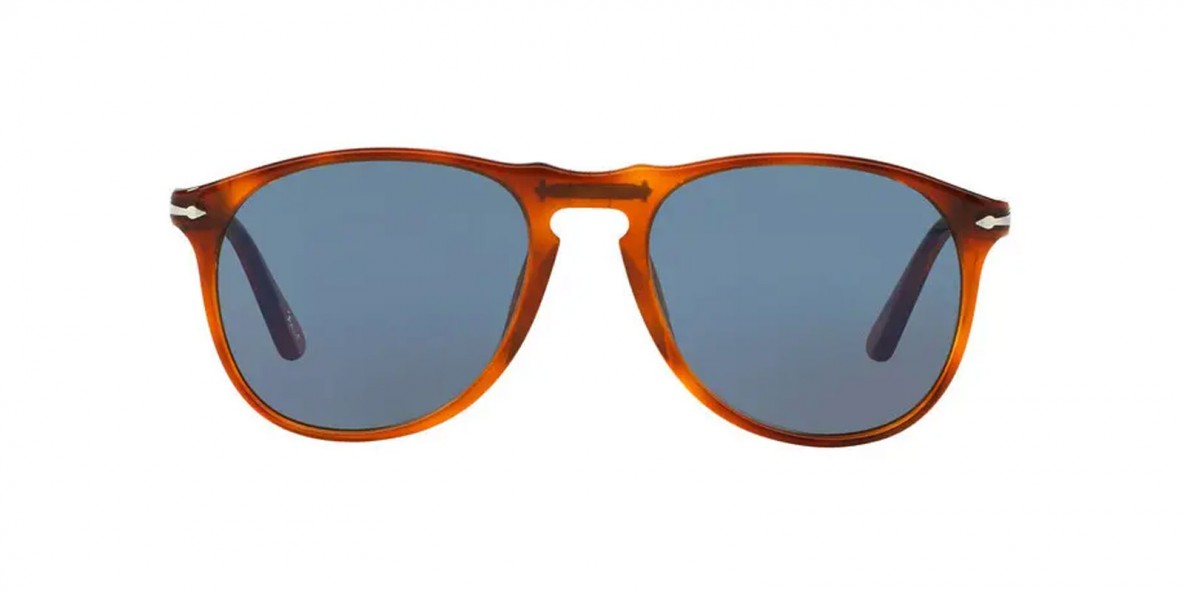 Persol Sunglass PO9649S 96/56 55 عینک آفتابی پرسول 9649 خلبانی 55 میلی متری عدسی آبی و فریم نایلونی هاوانا| عینک نور