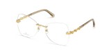 Swarovski Optic SK5381 030 عینک طبی سواروسکی 5381 پروانه ای 54 میلی متری و فریم فلزی طلایی| عینک نور