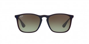 Ray-Ban 4187S 6315E8 54 عینک آفتابی ریبن مربعی مدل 4187 اریکا با عدسی سبز قهوه ای مناسب خانم ها و آقایان