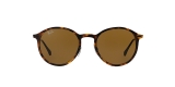 Ray-Ban 4224S 089473 49 عینک آفتابی ریبن گرد مدل 4224 قهوه ای هاوانا مناسب خانم ها و آقایان