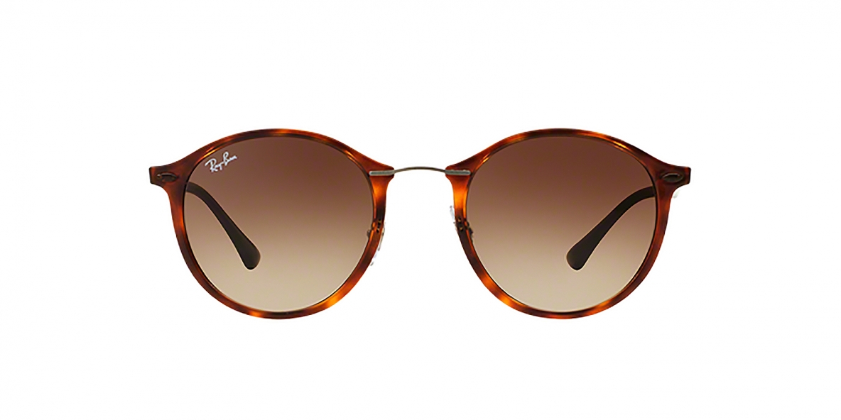 Ray-Ban 4242S 620113 49 عینک آفتابی ریبن گرد مدل 4242 قهوه ای هاوانا مناسب خانم ها و آقایان 