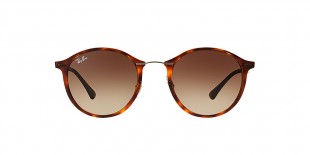 Ray-Ban 4242S 620113 49 عینک آفتابی ریبن گرد مدل 4242 قهوه ای هاوانا مناسب خانم ها و آقایان 