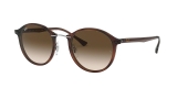 Ray-Ban 4242S 620113 49 عینک آفتابی ریبن گرد مدل 4242 قهوه ای هاوانا مناسب خانم ها و آقایان