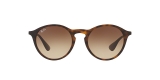 Ray-Ban 4243S 086513 49 عینک آفتابی ریبن گرد مدل 4243 مناسب خانم ها و آقایان قهوه ای هاوانا