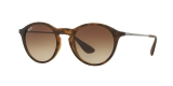 Ray-Ban 4243S 086513 49 عینک آفتابی ریبن گرد مدل 4243 مناسب خانم ها و آقایان قهوه ای هاوانا