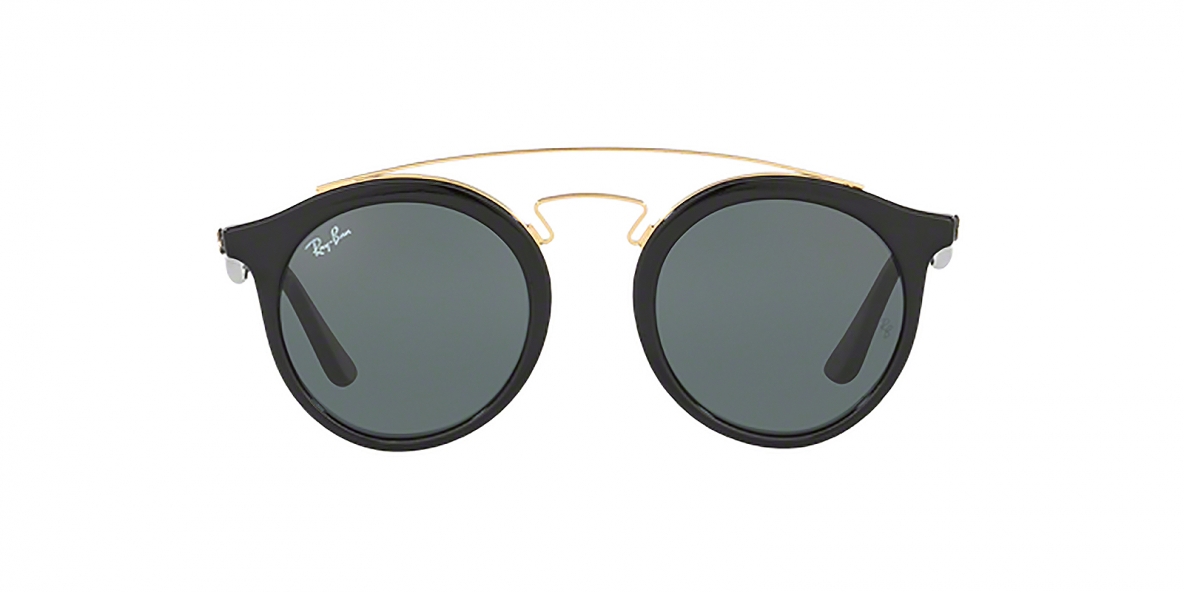 Ray-Ban 4256S 060171 49 عینک آفتابی گرد گتسبی ریبن مدل 4256 مشکی مناسب خانم ها و آقایان