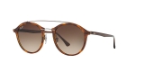 Ray-Ban 4266S 620113 49عینک آفتابی گرد قهوه ای ریبن دو پل تیتانیوم مناسب خانم ها و آقایان مدل 4266 