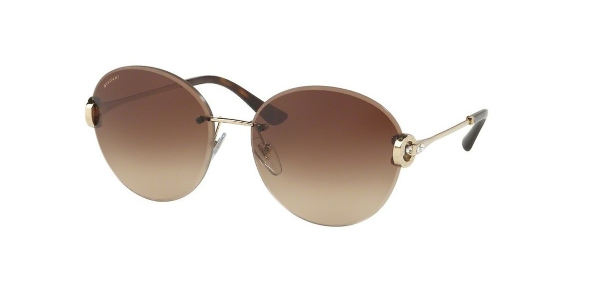 Bvlgari Sunglass 6091B 027813 61عینک آفتابی زنانه بولگاری گرد