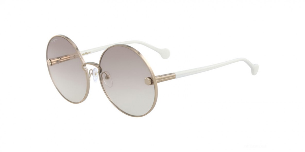 SalvatoreFerragamo Sunglass 189 782 63عینک آفتابی زنانه سالواتوره فراگامو گرد